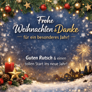 Mehr über den Artikel erfahren Weihnachtsgrüße & Dank für ein besonderes Jahr